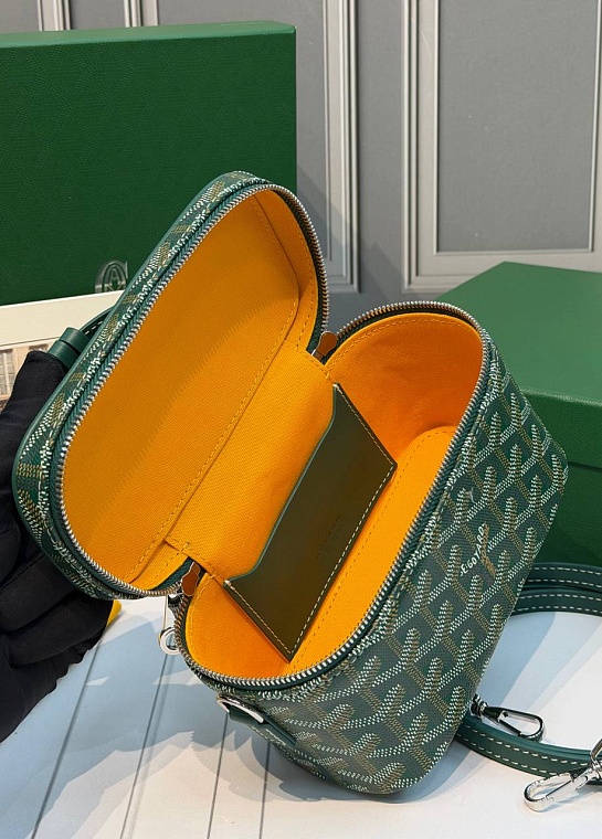 Кожаная сумка Goyard Muse Mini Vanity ​premium 16,5x10,5x8 см