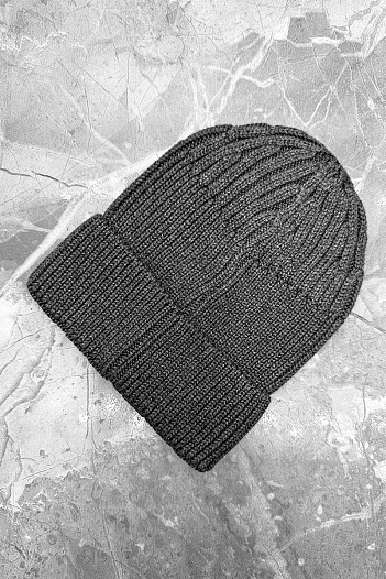 Шапка серого цвета Calvin Klein logo-patch   