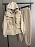 Женский костюм тройка на флисе Loro Piana premium - Beige