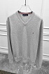 Мужской джемпер Tommy Hilfiger logo-embroidered - Grey