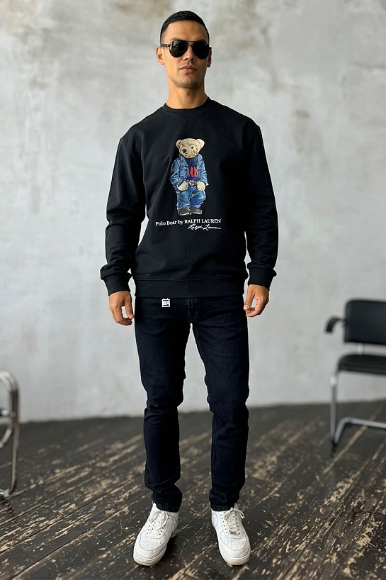 Чёрный свитшот Роlо Ralрh Lаurеn "Bear"