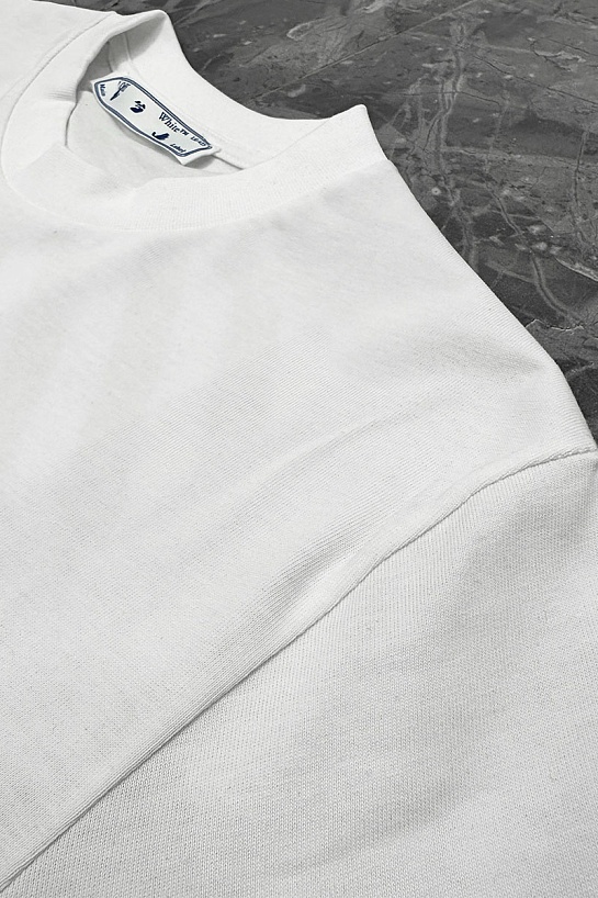 Белая оверсайз футболка Off-White Flash Date Camera