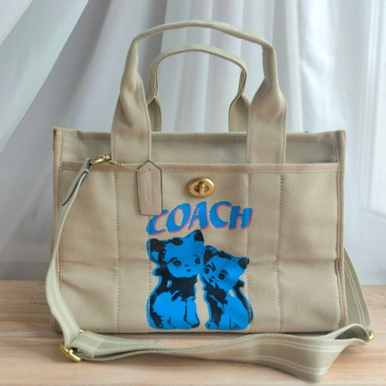 Женская сумка Coach tote 34x24 см (2 расцветки)