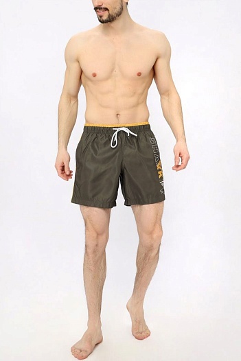 Мужские зелёные шорты Paul & Shark logo-patch   