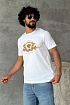Белая футболка Versace Coupe Blason embroidered
