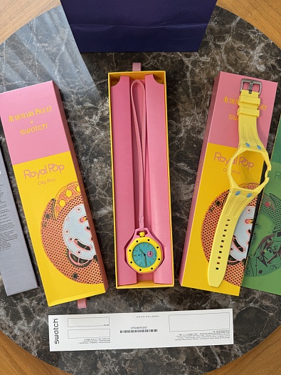 Часы Audemars Piguet × Swatch Royal Pop premium   