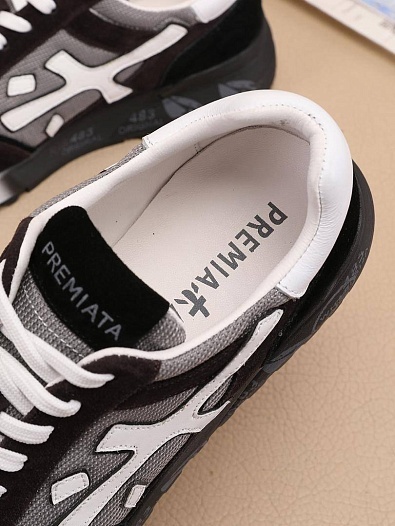 Комбинированные кроссовки Premiata Mick - Brown / Grey   