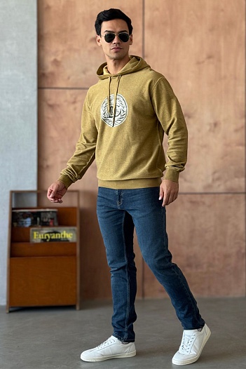 Мужское худи Dolce & Gabbana logo-print - Brown   