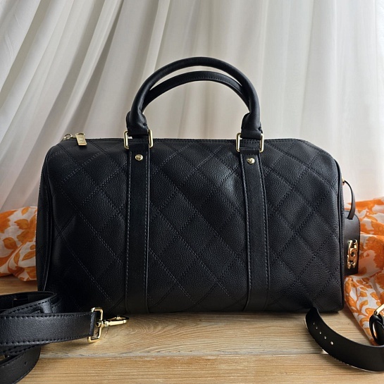 Кожаная дорожная сумка Chanel Boston 45x21 см