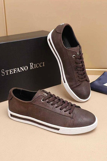 Мужские кожаные кроссовки Stefano Ricci   