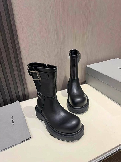 Женские кожаные сапоги Balenciaga premium   