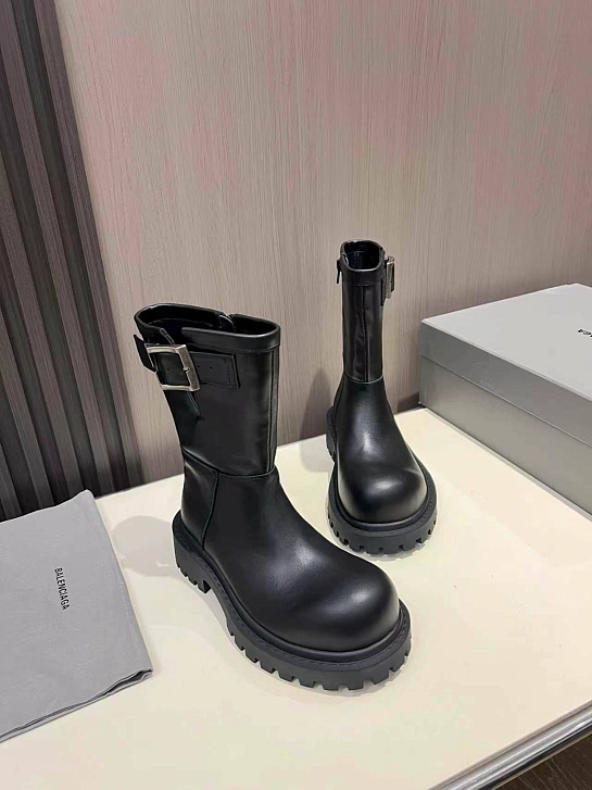 Женские кожаные сапоги Balenciaga premium