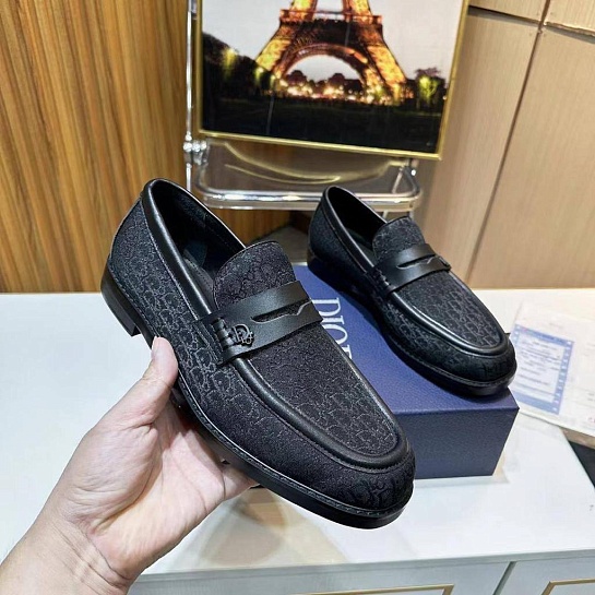 Мужские лоферы Dior Granville Oblique Jacquard