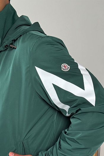 Мужская зелёная ветровка Moncler Fetuque   
