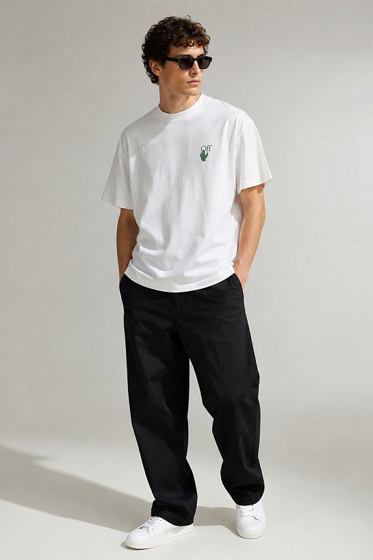 Белая оверсайз футболка Off-White Arrows