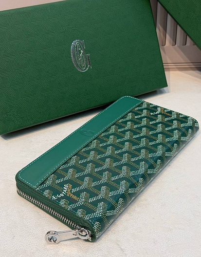 Кожаное портмоне Goyard Matignon GM premium 20x11x2.3 см   