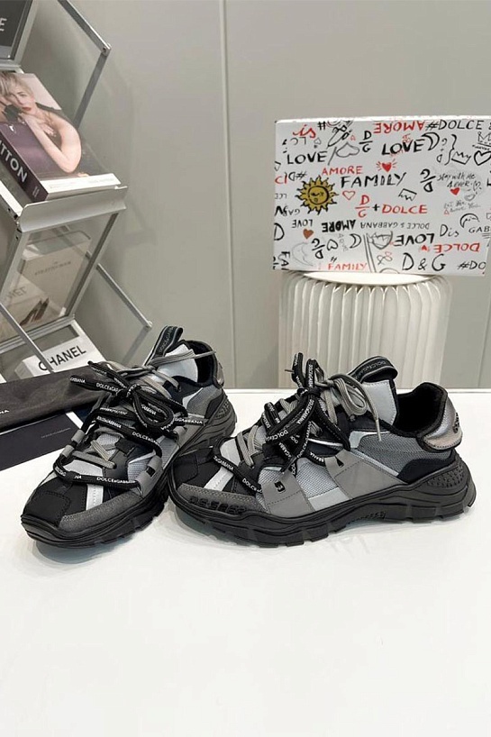Комбинированные кроссовки Dolce & Gabbana Space - Grey