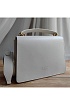 Кожаная сумка Love 25x18 см - White / Gold