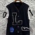 Мужская брендовая кофта Louis Vuitton Dreaming Baseball patches - Black
