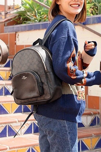 Кожаный рюкзак Coach Court 31x26 см   