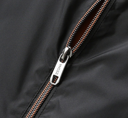 Мужская чёрная ветровка Zegna