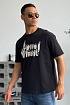 Чёрная оверсайз футболка Louis Vuitton Virgil Abloh