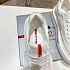 Комбинированные кроссовки Prada logo-stripe - White