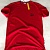 Мужская брендовая футболка Moncler Rubber Logo - Red