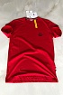 Мужская брендовая футболка Moncler Rubber Logo - Red