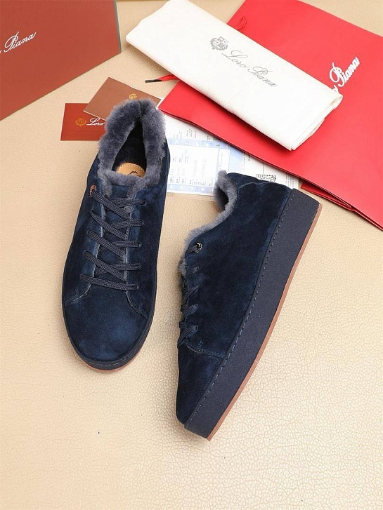 Зимние кроссовки с мехом Loro Piana