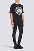 Чёрная оверсайз футболка Balmain Medallion logo-print