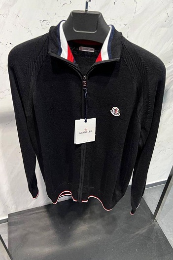 Мужская кофта Moncler чёрного цвета   