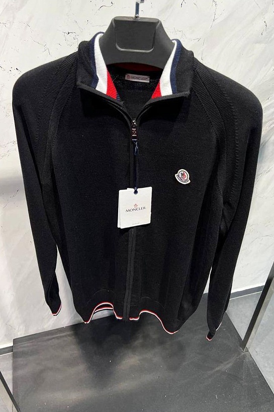 Мужская кофта Moncler чёрного цвета