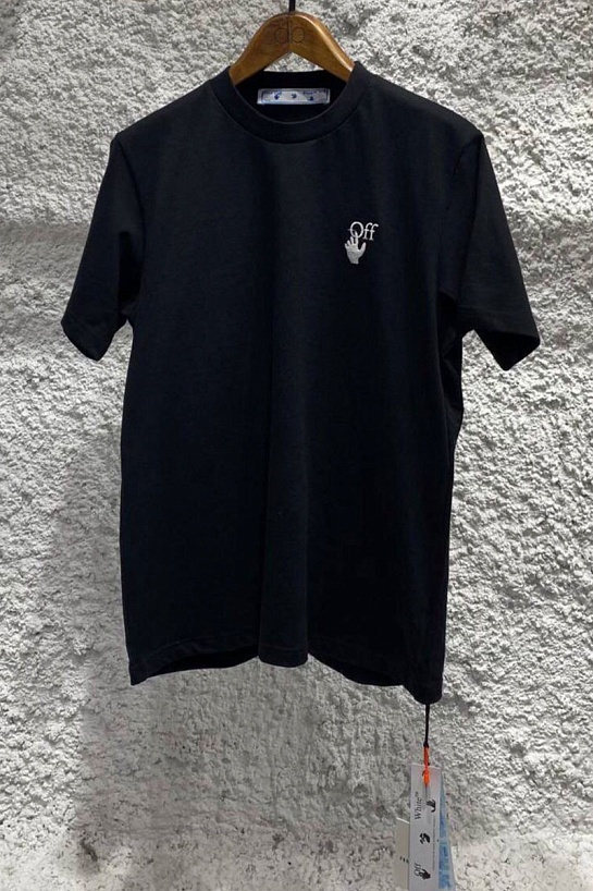 Чёрная оверсайз футболка Off-White Pascal Arrow Logo