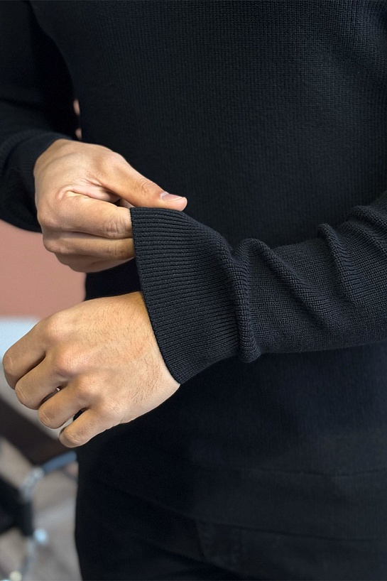 Мужской чёрный свитер Paul & Shark