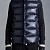 Пуховой жилет синего цвета Moncler logo-patch