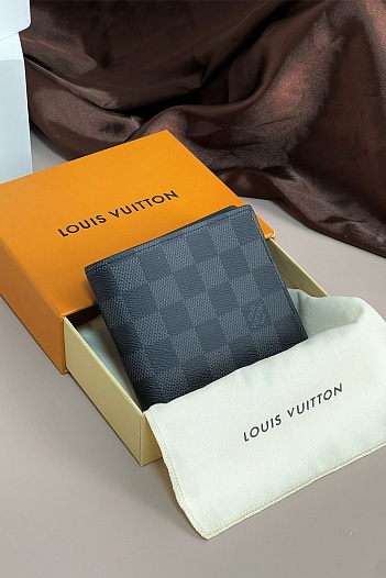 Кожаный кошелёк Louis Vuitton Slender Premium 11x8.5x1 см   