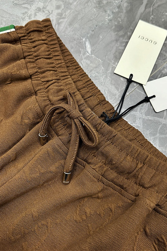 Мужские шорты Gucci GG Monogram - Brown