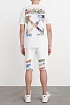 Белая оверсайз футболка Off-White logo-print
