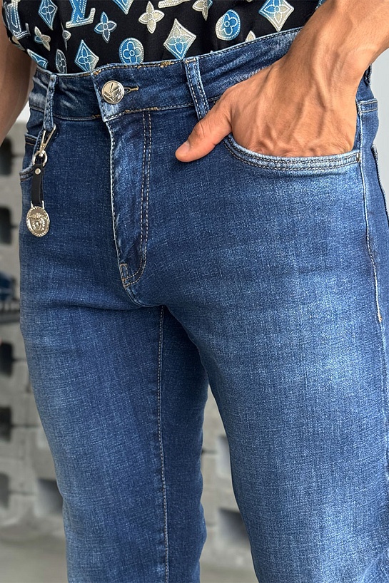 Мужские синие джинсы Versace