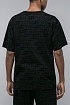 Мужская чёрная футболка Dolce & Gabbana monogram all-over