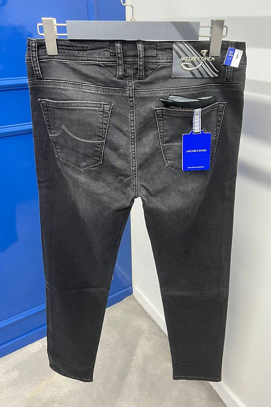 Мужские чёрные джинсы Jacob Cohen straight fit