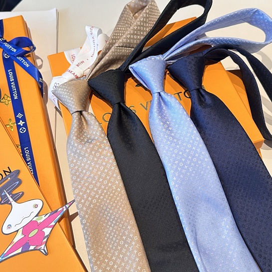 Галстук Louis Vuitton Monogram premium - Navy