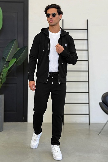 Спортивный костюм Dolce & Gabbana logo plaque - Black   