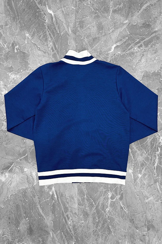 Кофта на молнии Brunello Cucinelli синего цвета