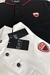 Белое мужское поло Emporio Armani 7 rubber logo