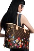 Кожаная сумка Louis Vuitton x Takashi Murakami Neverfull MM 33x29 см