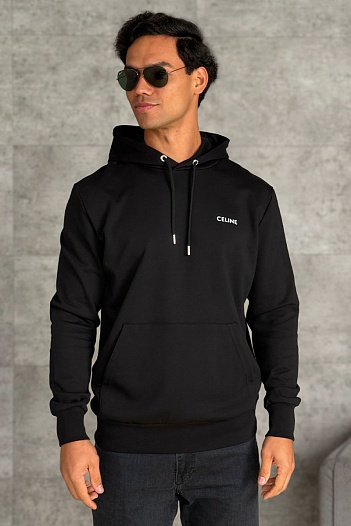 Мужское худи Celine чёрного цвета   