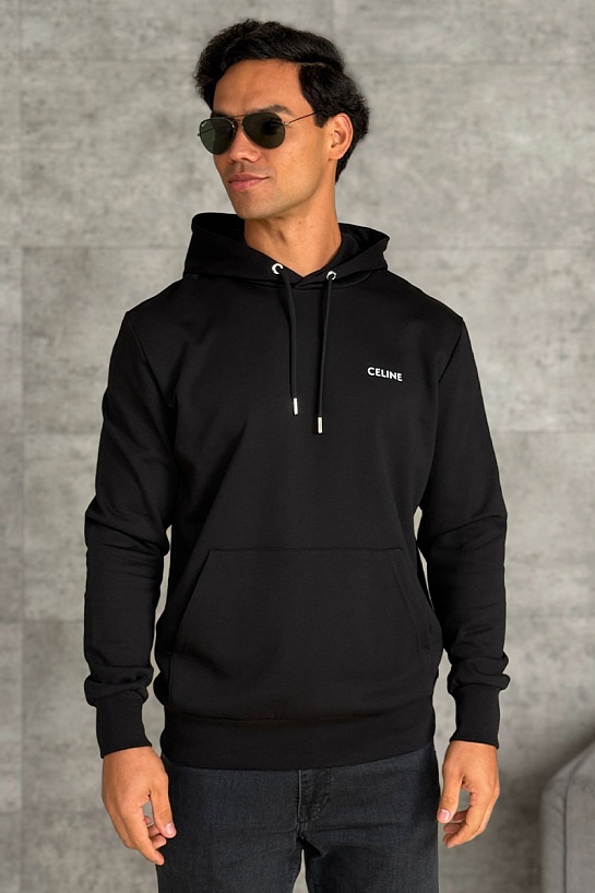 Мужское худи Celine чёрного цвета