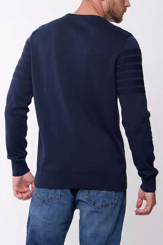 Мужской тёмно-синий джемпер Emporio Armani
